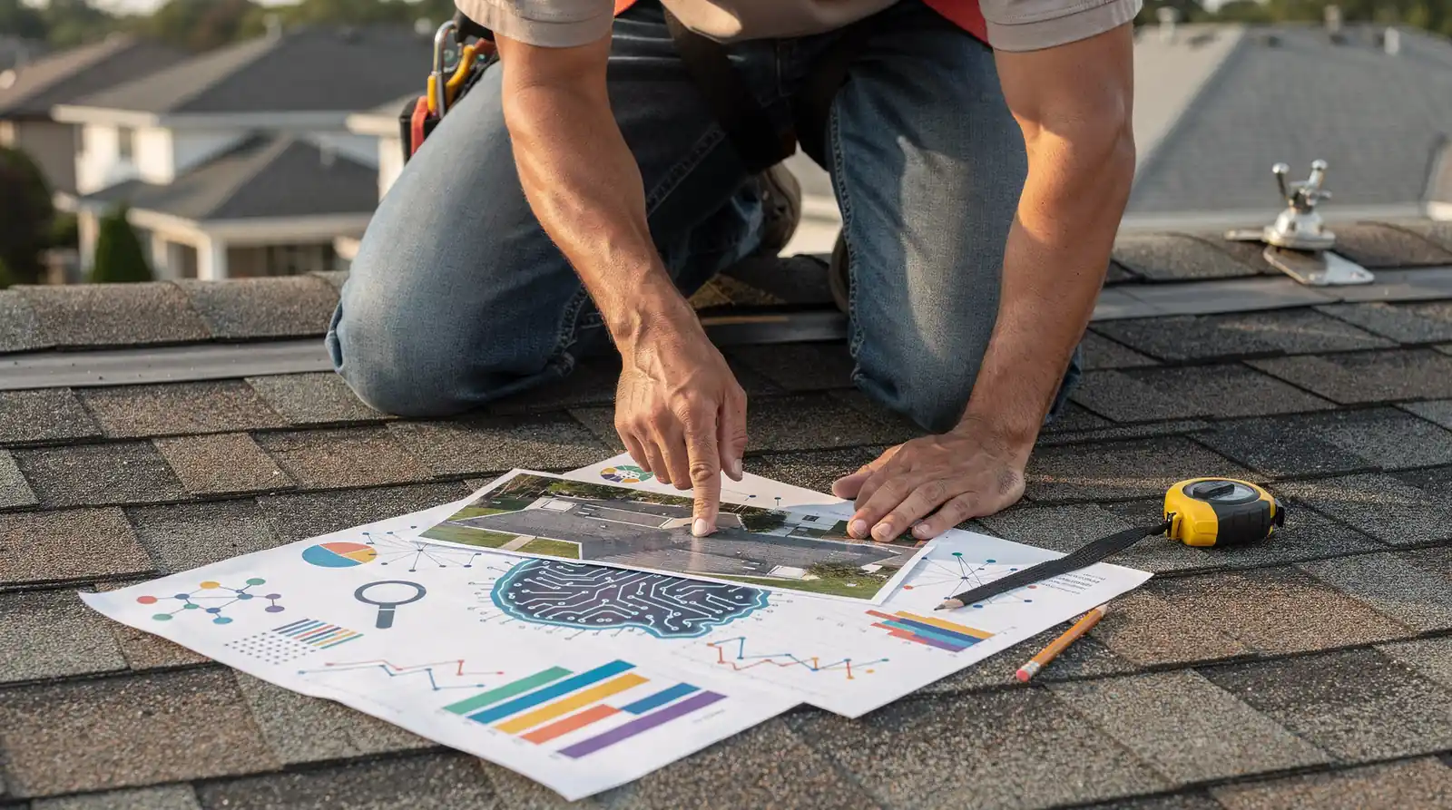 A complete AI marketing system for roofers pairs AI search optimization with automated inquiry capture